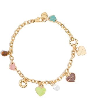 Bimba Y Lola Heart-Charm Chain Necklace - Metallic