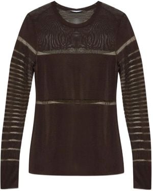 Helmut Lang Layered Long-Sleeve Top - Brown
