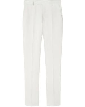 Versace Logo-Patch Pants - White