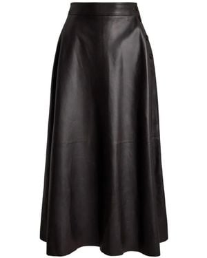 Ralph Lauren Falda Vickie Acampanada - Negro