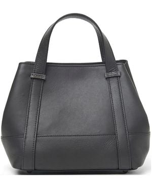 Peserico Leather Tote Bag - Black