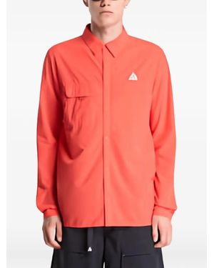 Nike Acg Aireez Logo-Print Jacket - Red