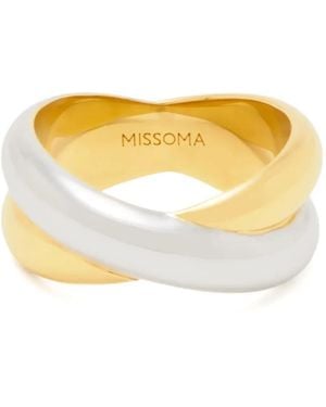 Missoma Anello Entwine - Metallizzato