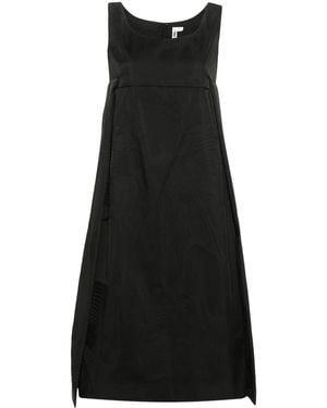 Comme des Garçons Patterned-Jacquard Sleeveless Dress - Black