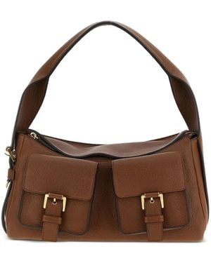 Mulberry Maggie レザーショルダーバッグ - ブラウン