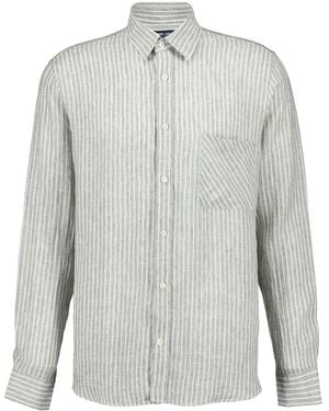 Frescobol Carioca Camicia Telles A Righe - Grigio