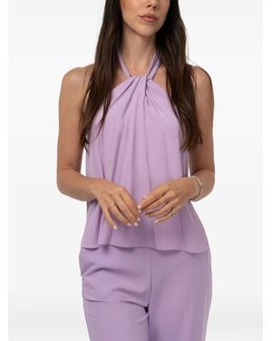 Patrizia Pepe Top Con Scollo All'Americana - Viola