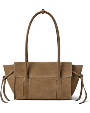 Mulberry Small Bayswater Flap-Top Tote Bag - White