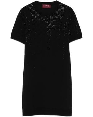 Gucci Verfraaide Jurk - Zwart