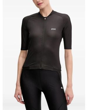 Poc Top con cremallera y manga corta - Negro