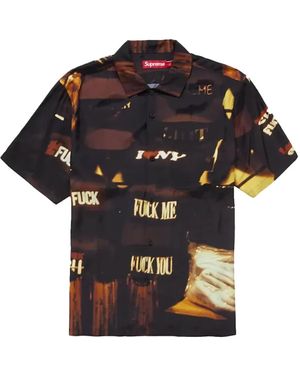 Supreme Canal Street Print Shirt - Black
