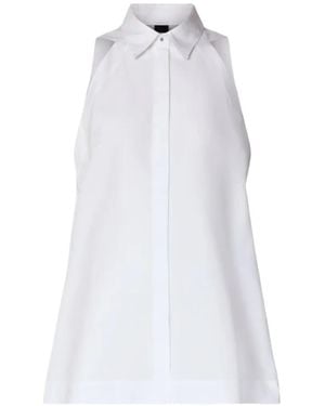 BOSS A-Line Sleeveless Shirt - White