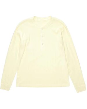Fortela T-Shirt Amish Serafino À Design Côtelé - Natural