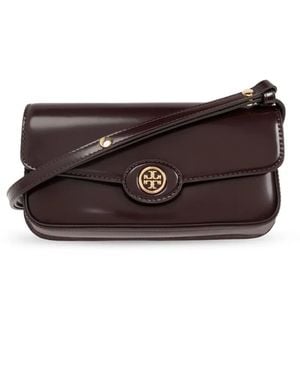 Tory Burch Robinson Schoudertas - Bruin