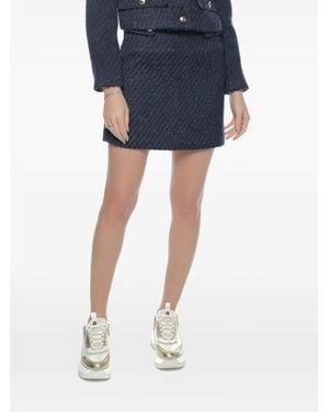 Michael Kors Tweed-Effect Mini Skirt - Blue