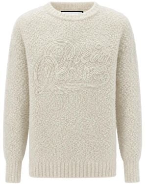 Philipp Plein Plein Deluxe Signature Bouclé Sweater - White