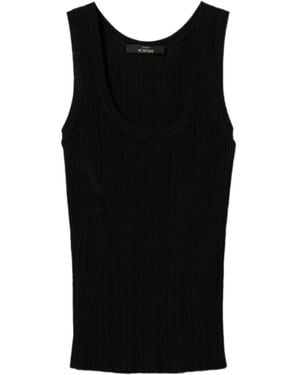 Twinset Ribbed Tank Top - Black