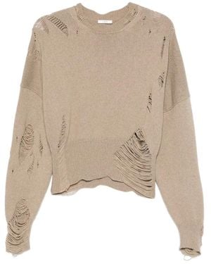 Haikure Pullover Im Distressed-Look - Natur