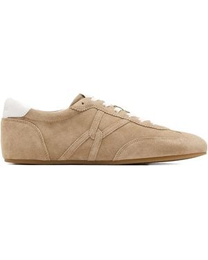Veronica Beard Riviera Suede Running-Inspired Sneakers - Brown