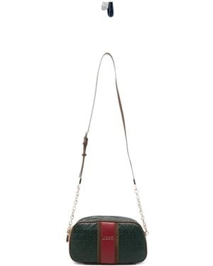 Liu Jo Monogram-Embossed Logo-Plaque Tote Bag - White