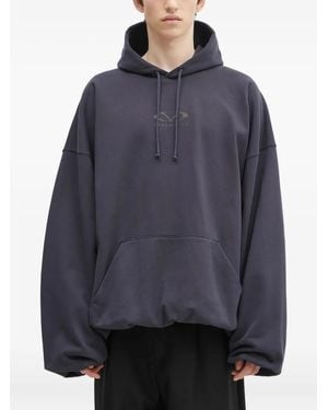Vetements Sudadera con capucha y logo - Azul
