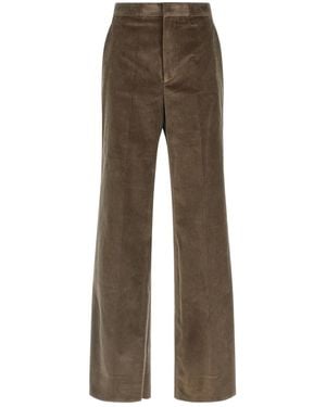 Tagliatore Cordhose mit Bundfalten - Braun