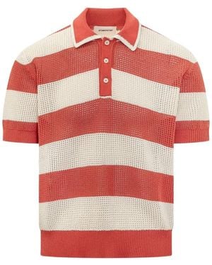 Atomo Factory Polo A Righe - Rosso