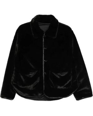 Maje Reversible Puffer Jacket - Black