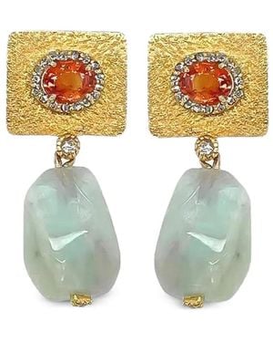 Coomi Sapphire And Opal Earrings - White