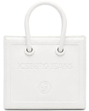 Iceberg Sac À Main À Logo Embossé - White