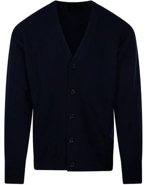 Roberto Collina Wool Cardigan - Blue