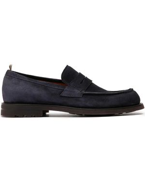 Officine Creative Loafer Aus Wildleder - Schwarz