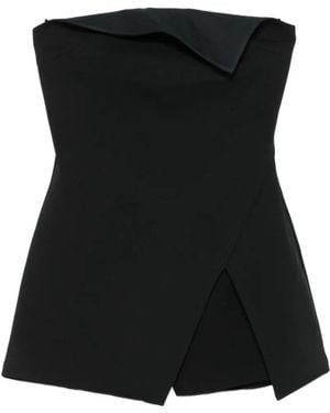 Aniye By Shana Fold-Over Wrap Dress - Black