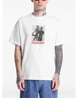 Pleasures Whip Graphic-Print T-Shirt - White