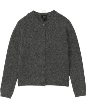 A.P.C. Button-Up Cardigan - Grey