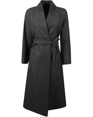 Max Mara Belted Coat - Black