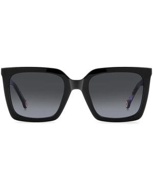 Carolina Herrera Squared-Frame Sunglasses - Black