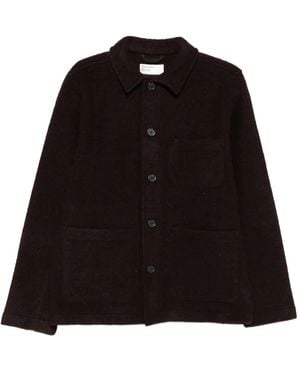 Universal Works Geknöpfte Jacke mit aufgesetzten Taschen - Schwarz