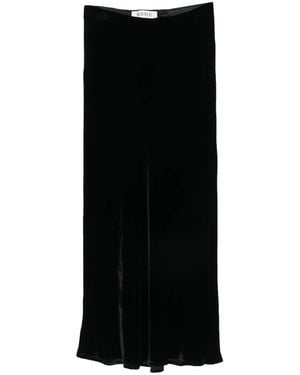 Rohe Velvet-Finish Maxi Skirt - Black
