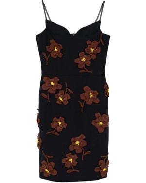 ShuShu/Tong フローラル ミニドレス - ブラック