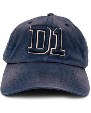 D1 Milano Logo-Embroidered Cap - Blue