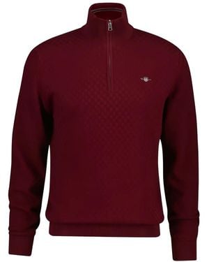 GANT Half-Zip Jumper - Red