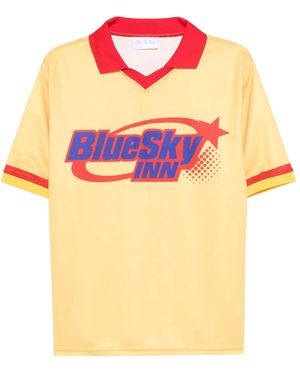 BLUE SKY INN T-Shirt De Football À Logo Imprimé - Orange