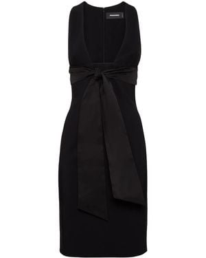 DSquared² Kleid mit Schleifendetail - Schwarz