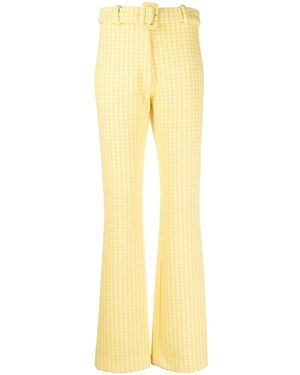 Viktor & Rolf Pantalones Buckle Con Corte Recto - Amarillo
