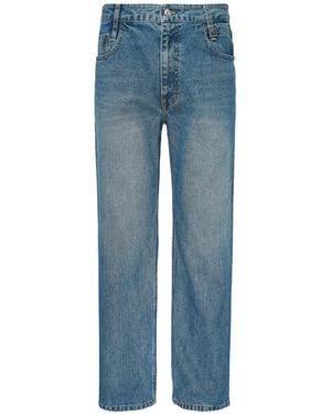 WOOYOUNGMI Faded-Effect Straight-Leg Jeans - Blue
