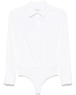 Max Mara ポプリン ボディスーツ - ホワイト