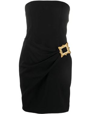 Moschino Frame-detail Mini Dress - Black