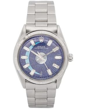 Jacquie Aiche Montre Oyster Perpetual Evil Eye 32 Mm Personnalisée - Bleu