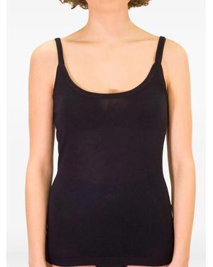 LA ROSE Strap Tank Top - Black